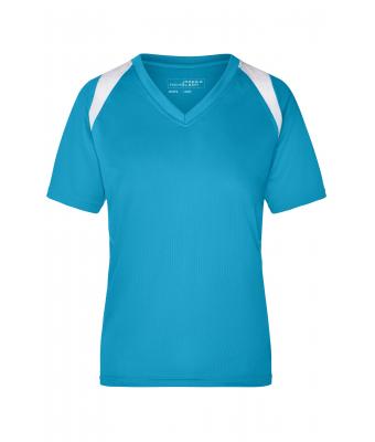 Ladies Ladies' Running-T Turquoise/white 7466