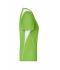 Femme T-shirt femme respirant manches courtes Vert-citron/blanc 7466