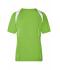 Femme T-shirt femme respirant manches courtes Vert-citron/blanc 7466