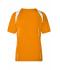Femme T-shirt femme respirant manches courtes Orange/blanc 7466