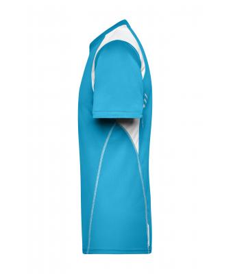 Heren Men's Running-T Turquoise/wit 7467