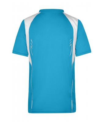 Heren Men's Running-T Turquoise/wit 7467