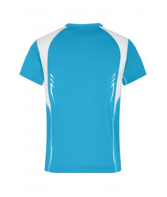 Kinderen Running-T Junior Turquoise/wit 7923