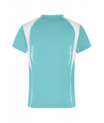 Enfant T-shirt enfant respirant Menthe/blanc 7923