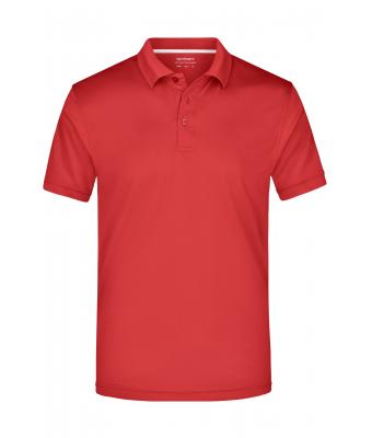 Homme Polo respirant homme en micro polyester Rouge 7471