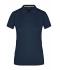 Femme Polo respirant femme en micro polyester Marine 7478