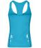 Damen Ladies' Running Reflex Top Turquoise/black 7490
