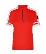 Damen Ladies' Bike-T Half-Zip Red 7938
