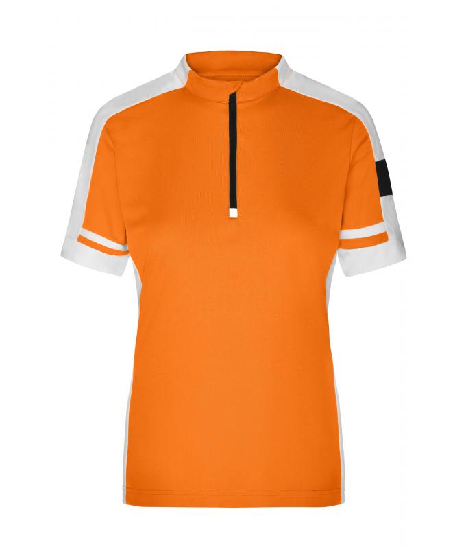 Damen Ladies' Bike-T Half-Zip Orange 7938