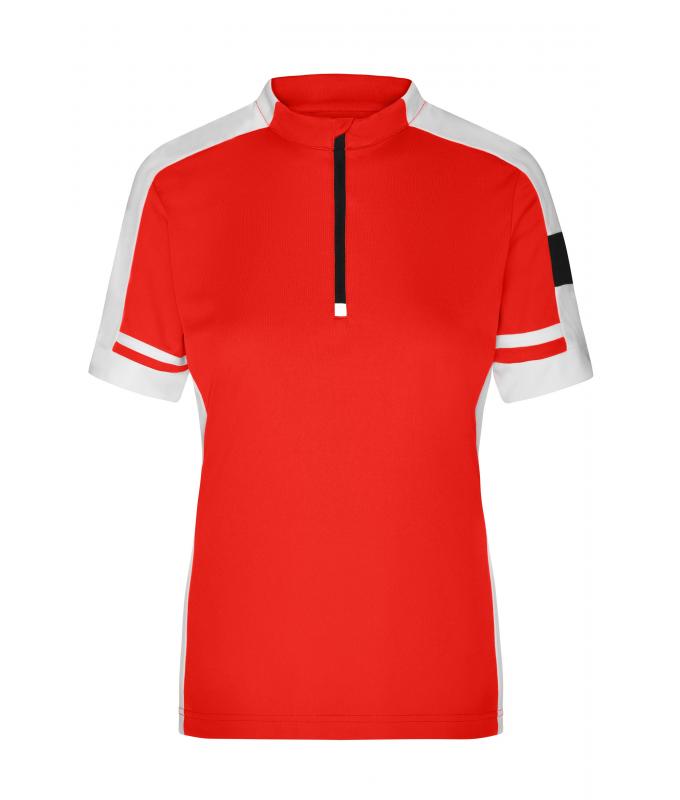 Damen Ladies' Bike-T Half-Zip Red 7938