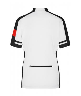 Femme Maillot cycliste femme 1/2 zip Blanc 7938