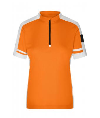 Femme Maillot cycliste femme 1/2 zip Orange 7938