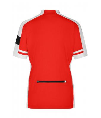 Femme Maillot cycliste femme 1/2 zip Rouge 7938