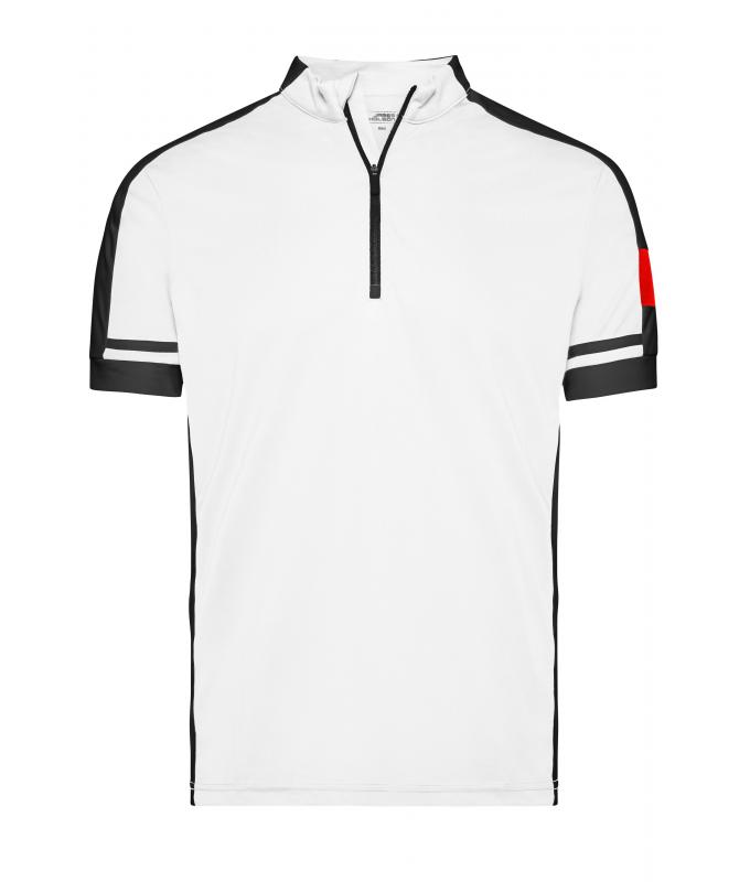 Men Men's Bike-T Half-Zip White 7939
