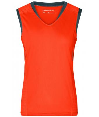 Femme Débardeur running femme Grenadine/gris-fer 8199
