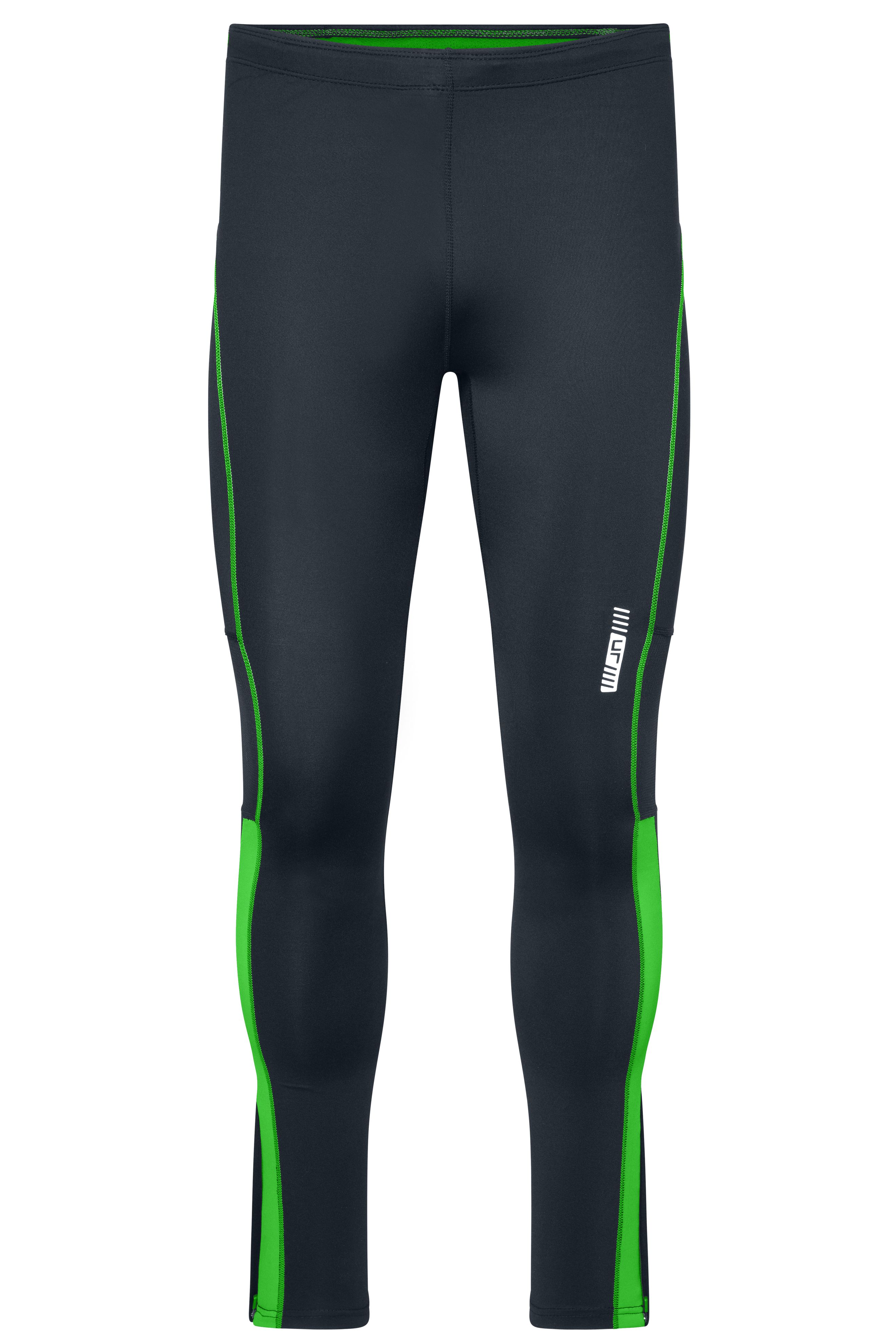 Men Men's Running Tights Irongrey/greenDaiber