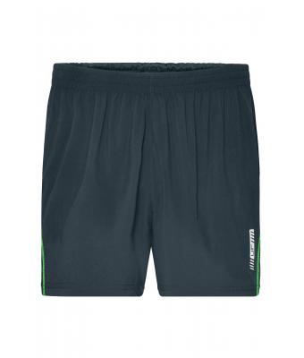 Herren Men's Running Trunks Iron-grey/green 8191