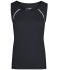 Femme Débardeur technique femme Noir/blanc 8462