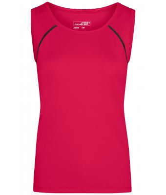 Femme Débardeur technique femme Rose-vif/titane 8462