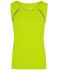 Femme Débardeur technique femme Jaune-vif/bleu-vif 8462