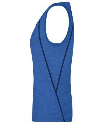 Damen Ladies' Sports Tanktop Blue-melange/navy 8462