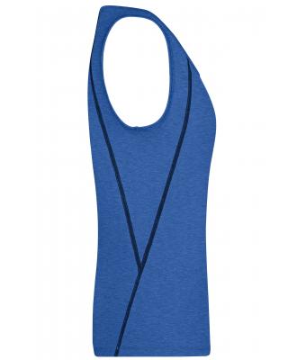 Damen Ladies' Sports Tanktop Blue-melange/navy 8462