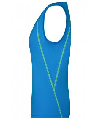 Damen Ladies' Sports Tanktop Bright-blue/bright-yellow 8462