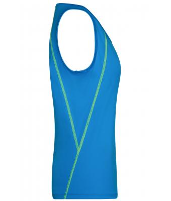 Damen Ladies' Sports Tanktop Bright-blue/bright-yellow 8462