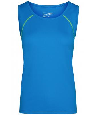 Damen Ladies' Sports Tanktop Bright-blue/bright-yellow 8462