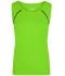 Damen Ladies' Sports Tanktop Bright-green/black 8462