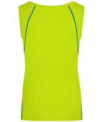 Dames Ladies' Sports Tanktop Felgeel/felblauw 8462