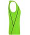 Dames Ladies' Sports Tanktop Felgroen/zwart 8462