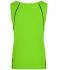 Dames Ladies' Sports Tanktop Felgroen/zwart 8462