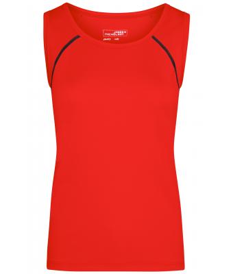 Damen Ladies' Sports Tanktop Bright-orange/black 8462