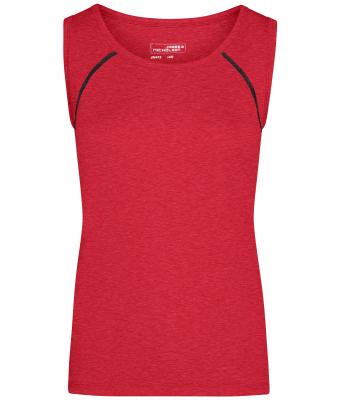 Dames Ladies' Sports Tanktop Rood-melange/titan 8462