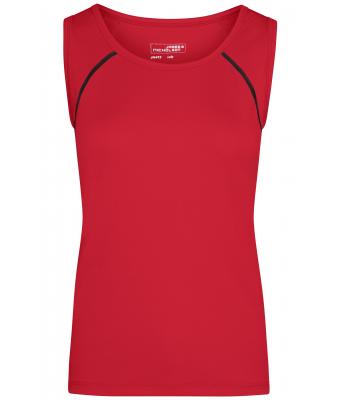 Damen Ladies' Sports Tanktop Red/black 8462