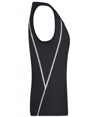 Damen Ladies' Sports Tanktop Black/white 8462