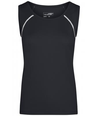 Damen Ladies' Sports Tanktop Black/white 8462