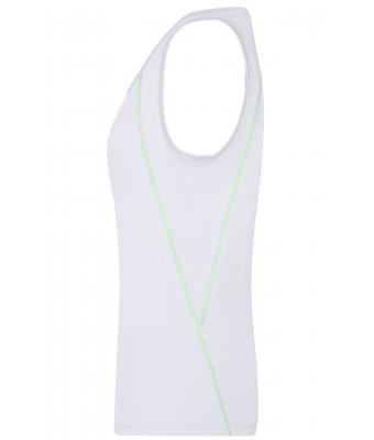 Dames Ladies' Sports Tanktop Wit/felgroen 8462