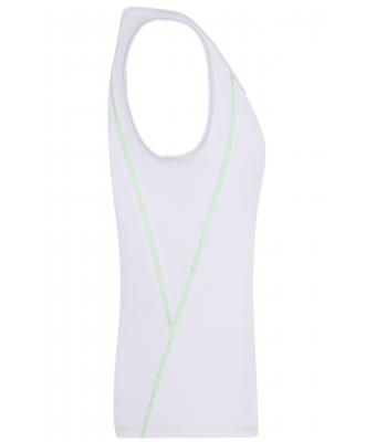 Dames Ladies' Sports Tanktop Wit/felgroen 8462