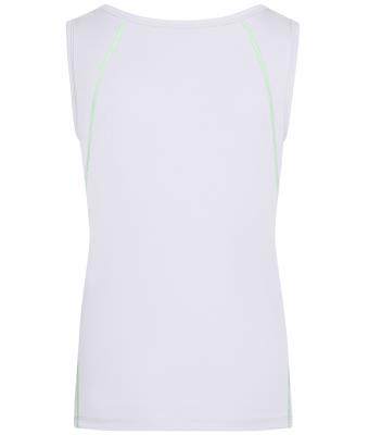 Dames Ladies' Sports Tanktop Wit/felgroen 8462