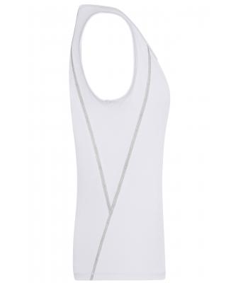 Dames Ladies' Sports Tanktop Wit/zilver 8462