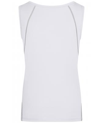 Dames Ladies' Sports Tanktop Wit/zilver 8462