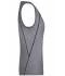 Dames Ladies' Sports Tanktop Zwart-melange/zwart 8462