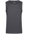 Homme Débardeur technique homme Titane/noir 8463