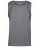 Homme Débardeur technique homme Noir-mélange/noir 8463