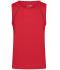 Homme Débardeur technique homme Rouge-mélange/titane 8463