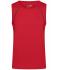 Homme Débardeur technique homme Rouge/noir 8463