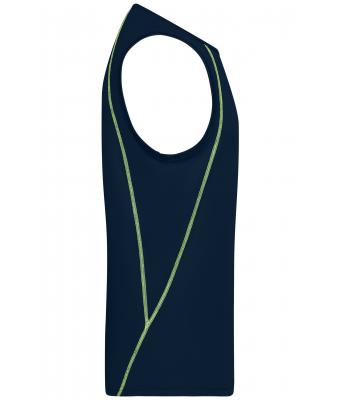 Heren Men´s Sports Tanktop Navy/felgeel 8463