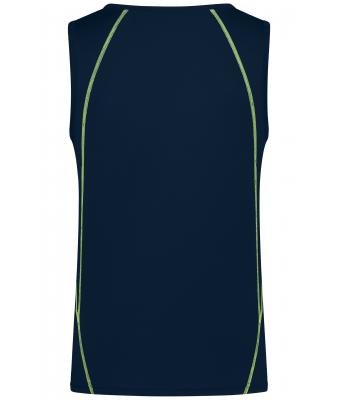 Heren Men´s Sports Tanktop Navy/felgeel 8463